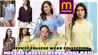 Latest Meesho Trendy Tops Starting At 150 Rs Haul  Meesho Haul  Shilpi Srivastava [upl. by Ecinert]