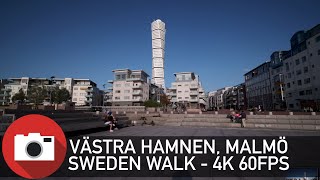 Walking in Malmö Sweden  Västra Hamnen  DJI Ronin SC  4K 60fps  Slow TV [upl. by Gotcher859]