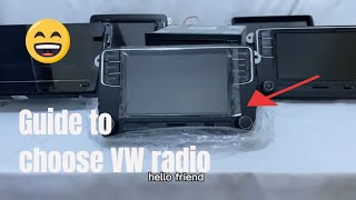 How to choose a suitable stereo for your car VW MODEL [upl. by Anaele]