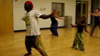 MANIMOU teaches Djole  an Guinea West African Dance [upl. by Ttezil]