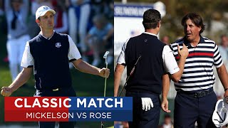 Phil Mickelson vs Justin Rose  Extended Highlights  2012 Ryder Cup [upl. by Liahkim]