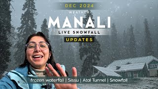 Manali Live Update Snowfall  Today Manali Snowfall  Sissu  Atal Tunnel  7650888765 [upl. by Anatollo507]