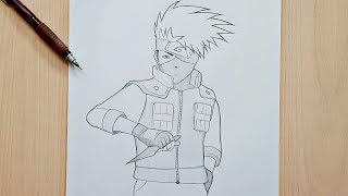 How to draw Kakashi  Kakashi full body step by step  tutorial [upl. by Nossaj700]