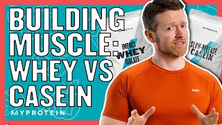 Whey Vs Casein Which Is Best For Building Muscle  Nutritionist Explains  Myprotein [upl. by Weber]