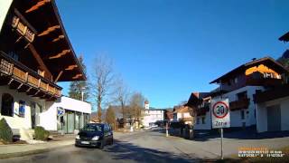 A Gemeinde Achenkirch Bezirk Schwaz Fahrt durch den Ort und auf der B181 Dezember 2016 [upl. by Ettedo116]