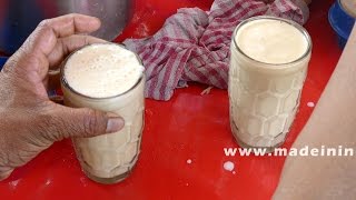 How to Make a Banana Milkshake  ROAD SIDE JUICE CENTER street food [upl. by Janean]