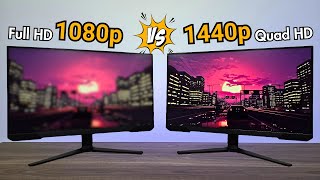 QUAIS as DIFERENÇAS entre um Monitor Full HD 1080p e um QHD 1440p [upl. by Lobiv]