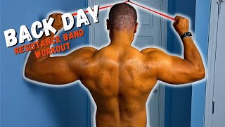 Resistance Band Back Workout  Workout with me [upl. by Chally]