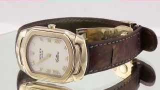 Ladies Rolex Cellini 18K Gold amp Ostrich Band 6631 Quartz White Roman Shreveport Rolex [upl. by Kathye]