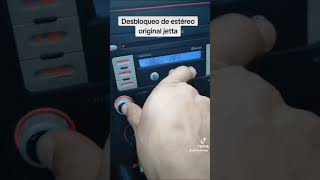 Desbloquear estereo de VOLKSWAGEN Jetta bloqueado bloqueo desbloqueo sin código COD ERROR 1000 [upl. by Notlew]