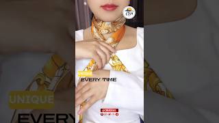 how to make neck tie using scarf [upl. by Naleag988]