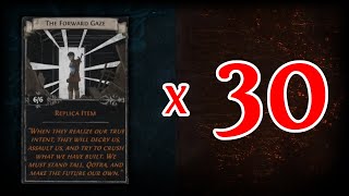 Opening 30 Sets of The Forward Gaze  The Search for BIG Replica Uniques  Path of Exile 321 [upl. by Tompkins]