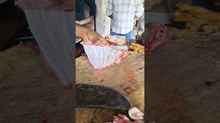 CHOPS CUTTING SKILLS KIRAN MEAT CUTTING karimnagar food meatcuttingmachine meatcutter [upl. by Berna]