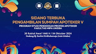 Sumpah Apoteker VI Prodi Pendidikan Profesi Apoteker FMIPA Unisba [upl. by Kano169]