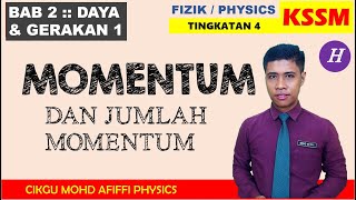 FIZIK F4  DAYA amp GERAKAN 1 Tutorial 25 A Momentum amp Jumlah Momentum [upl. by Imoyaba]