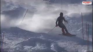 Aimery de Poilloue de Saint Mars 🇫🇷  slalom training in Stubai weliveskiing weareskiing [upl. by Acimahs]