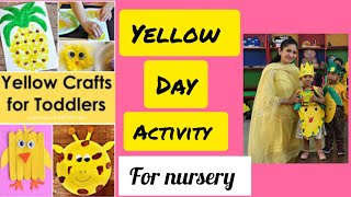 Yellow Day Activity in School yellowday schoolactivites teachersguide nurseryactivities [upl. by Thorvald]