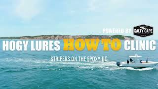 How to Cast amp Retrieve Hogy Epoxy Jigs for Striped Bass [upl. by Yeslehc]