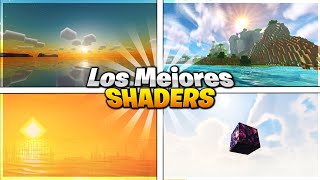 Top 10 Los MEJORES SHADERS De Minecraft Pe 118 [upl. by Eelinnej]