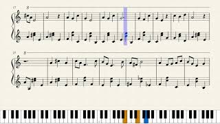 White hill  Maromis Theme piano sheet [upl. by Perni]