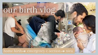 Our Birth Vlog  Home Birth  Emergency CSection  NICU  The Birth of Micah James [upl. by Kryska57]