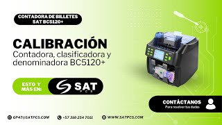 Como calibrar la contadora de billetes BC5120  Satpcs [upl. by Zucker]