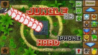 Bloons TD 5 iPhone HD Hard Jungle [upl. by Zinah]