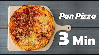 Easy Hack To Make Pan Pizza In 3 min [upl. by Pernell]