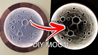 DIY Realistic Moon Lamp  Handcrafted Lunar Masterpiece [upl. by Ayatnahs]