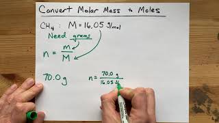 Convert Molar Mass to Moles 2021 [upl. by Krystal]