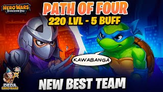 220 Path of the Four  5 buff and best buffs list Hero Wars Dominion Era [upl. by Ynes]