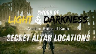 Sword Of Light amp Sword Of Darkness Weapon Altar Locations  Secret Paths  Elden Ring DLC [upl. by Ker]