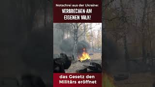 🆘 Notschrei aus der Ukraine  Verbrechen am eigenen Volk❗ [upl. by Yrellih799]