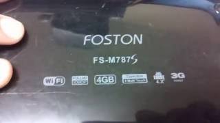 COMO QUEBRAR A SENHA OU REMOVER EMAIL TABLET FOSTON FS787S  FSM1087 [upl. by Blackman]