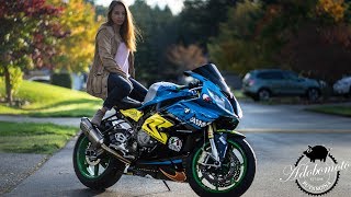 2017 S1000RR Shark Fairings Hot Girl warning [upl. by Nosemaj]