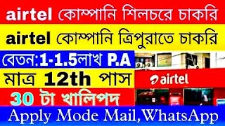 এয়ারটেল কোম্পানিতে চাকরি😳  Airtel Company Recruitment  Job In Silchar  Job In Agartala [upl. by Jarnagin]