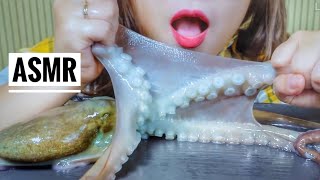 ASMR RAW OCTOPUS SPEACIAL FOOD FROM KOREAN EATING SOUNDS  LINHASMR [upl. by Nylorahs]