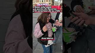 Doy a una niña la sorpresa de su vida 🥲 [upl. by Eitirahc]