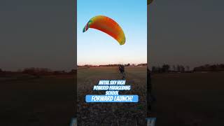 Launching my paramotorparamotortraining poweredparaglider gopro paramotorflying paramotor ppg [upl. by Antsirhc431]