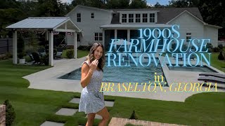 Charming 1900s Farmhouse Renovation in Braselton GA  A Dream Home with a Backyard Oasis [upl. by Nosnibor]