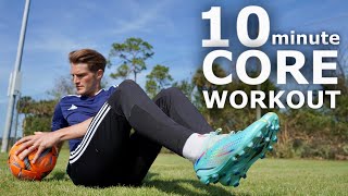 10 Minute Core Workout For Footballers  Follow Along Workout For Athletes [upl. by Lashondra]