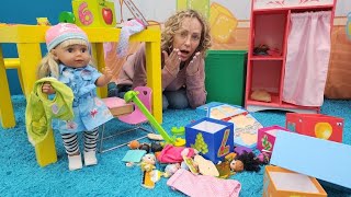 Baby Born Pippa will ihr Zimmer nicht aufräumen  Spielzeugvideo mit Nicole  Baby Born Puppen [upl. by Darin]