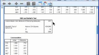 Principal Components Analysis  SPSS part 3 [upl. by Nonek]