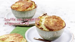 Keurslager recept  Soufflé van courgette en gerookte kip [upl. by Ailhad571]