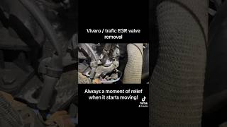 Vauxhall vivaro 16 EGR valve removal What a relief when these finally come out [upl. by Ahsineg682]