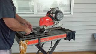 How to use Tile Bullnose Blade on porcelain tile [upl. by Dahraf]