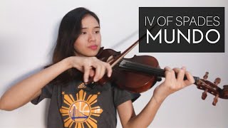 Mundo  IV of Spades  Violin Cover  Justerini Brooks [upl. by Aelak2]