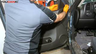 How to Remove Inner Door Panel on 20072013 Chevy Silverado amp GMC Sierra [upl. by Ahsac]