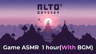 【Game ASMR】Altos Odyssey Zen Mode 1 Hourwith Background MusicNo Voice 【For WorkSleep】 [upl. by Acinej]