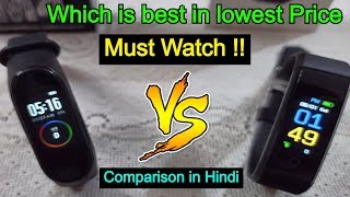 M4 Band vs Smart Band Comparison in Hindi  Comparison of Smart Bands  Must Watch before buying [upl. by Ecnaralc]